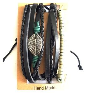 FOUR IN ONE  100 % LEATHER BRACELET